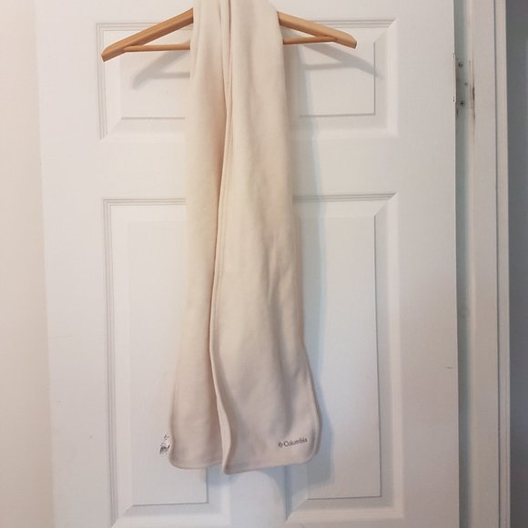 COLUMBIA Unisex One Size Scarf Cream Winter Fleece - Picture 3 of 10